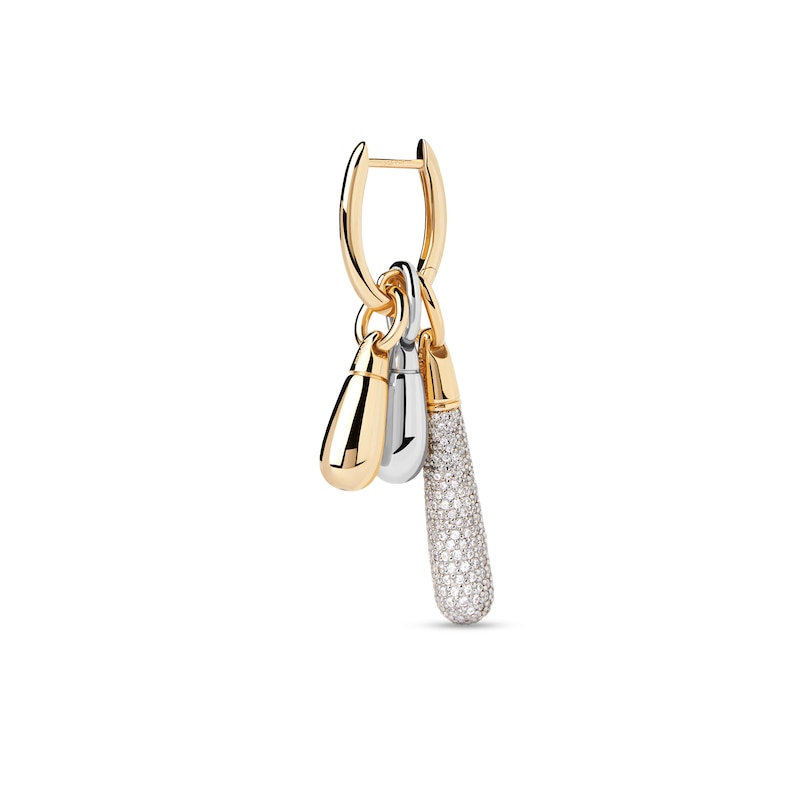 Main Image 3 of PDPAOLA™ at Zales ICONS Small Teardrop Stackable Hoop Earring and Necklace Charm in Sterling Silver