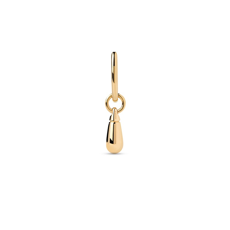 PDPAOLA™ at Zales Small Teardrop Dangle Single Hoop Earring in Sterling Silver with 18K Gold Plate