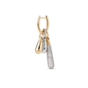 Thumbnail Image 3 of PDPAOLA™ at Zales Small Teardrop Dangle Single Hoop Earring in Sterling Silver with 18K Gold Plate