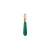 Thumbnail Image 1 of PDPAOLA™ at Zales ICONS Aventurine Medium Teardrop Hoop Earring and Necklace Charm in Sterling Silver with Gold Plate