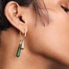Thumbnail Image 2 of PDPAOLA™ at Zales ICONS Aventurine Medium Teardrop Hoop Earring and Necklace Charm in Sterling Silver with Gold Plate