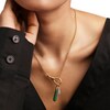 Thumbnail Image 3 of PDPAOLA™ at Zales ICONS Aventurine Medium Teardrop Hoop Earring and Necklace Charm in Sterling Silver with Gold Plate