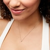 Thumbnail Image 2 of 1/5 CT. Oval Diamond Bezel-Set Solitaire Necklace in 14K Gold