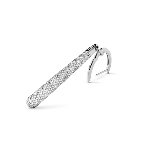 PDPAOLAâ¢ at Zales ICONS Cubic Zirconia Large Teardrop Dangle Single Hoop Earring in Sterling Silver