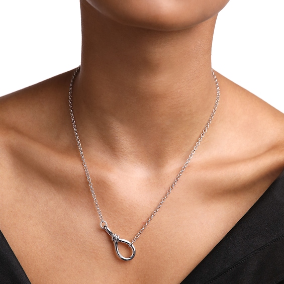 PDPAOLAâ¢ at Zales ICONS Stackable Clasp Rolo Chain Necklace in Solid Sterling Silver - 17"