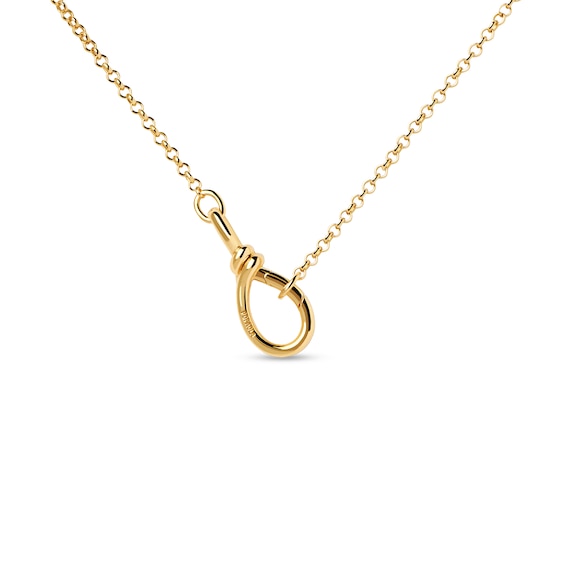 PDPAOLA⢠at Zales ICONS Stackable Clasp Rolo Chain Necklace in Solid Sterling Silver with 18K Gold Plate - 17"