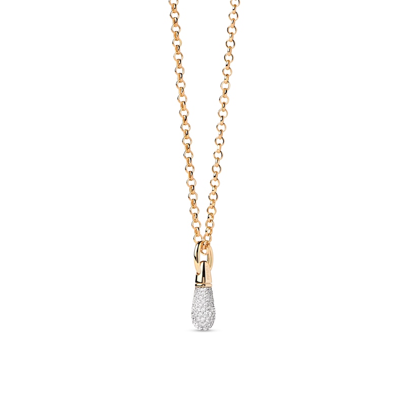 PDPAOLA™ at Zales Stackable Clasp Rolo Chain Necklace in Solid Sterling Silver with 18K Gold Plate - 17"