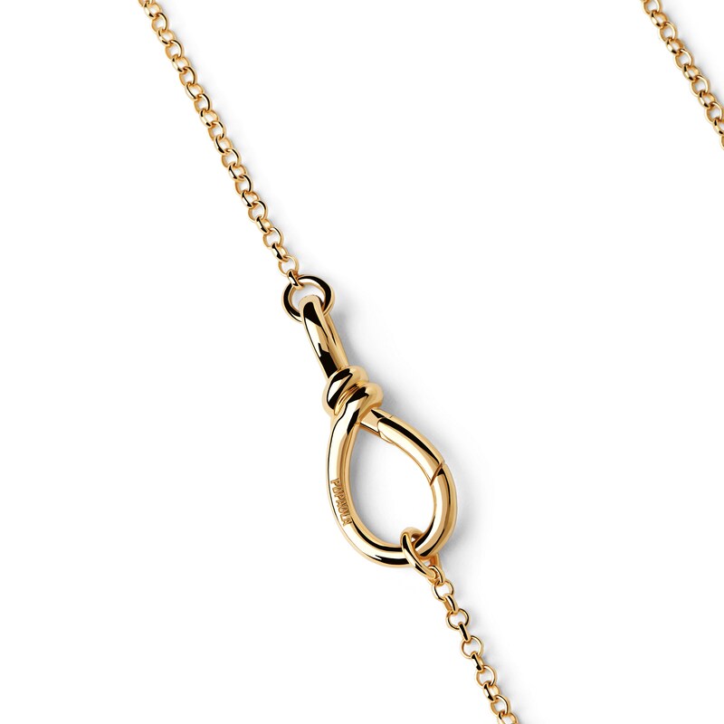 PDPAOLA™ at Zales Stackable Clasp Rolo Chain Necklace in Solid Sterling Silver with 18K Gold Plate - 17"