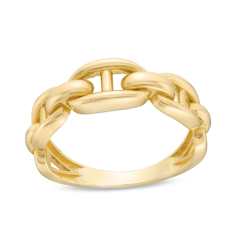 Main Image 1 of Mariner Chain Link Ring in 14K Gold