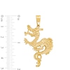 Thumbnail Image 2 of Men’s Diamond-Cut Dragon Necklace Charm in Solid 10K Gold