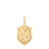 Thumbnail Image 1 of Men’s Textured Flying Eagle Shield Necklace Charm in 10K Gold