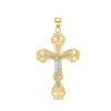 Thumbnail Image 1 of Diamond-Cut Renaissance Crucifix Necklace Charm in 14K Two-Tone Gold
