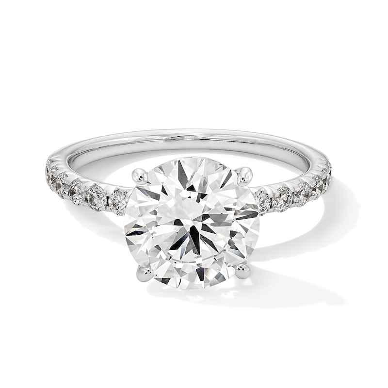 3-1/3 CT. T.W. Certified Lab-Created Diamond Engagement Ring in 14K White Gold (F/VS2)