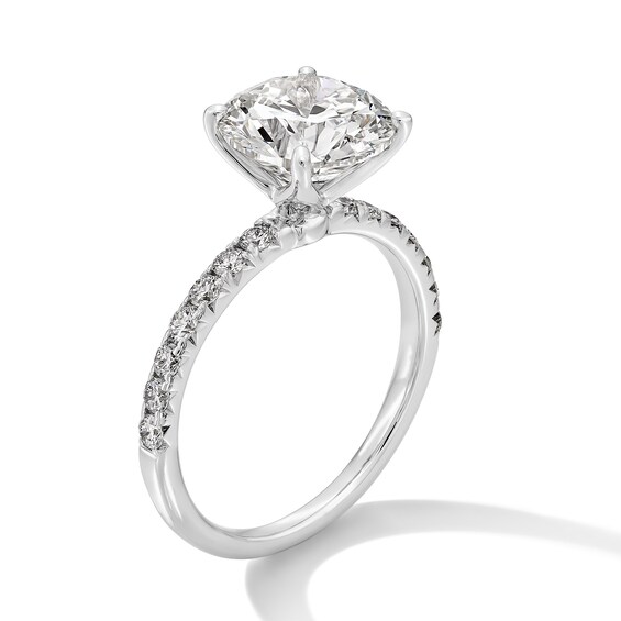 3-1/3 CT. T.w. Certified Lab-Grown Diamond Engagement Ring in 14K White Gold (F/Vs2)