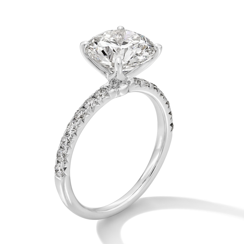 3-1/3 CT. T.W. Certified Lab-Created Diamond Engagement Ring in 14K White Gold (F/VS2)