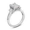 Thumbnail Image 2 of 4 CT. T.W. Emerald and Trapezoid-Cut Certified Lab-Created Diamond Engagement Ring in 14K White Gold (F/VS2)