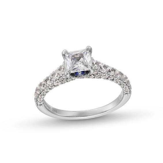 Vera Wang Love Collection 1-7/8 CT. T.w. Princess-Cut Diamond Engagement Ring in 14K White Gold