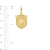 Thumbnail Image 2 of Lion Head Shield Necklace Charm in 14K Gold