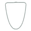 Thumbnail Image 1 of Lab-Created Emerald and 6 CT. T.W. Diamond Alternating Tennis Necklace in 10K White Gold - 16.5"