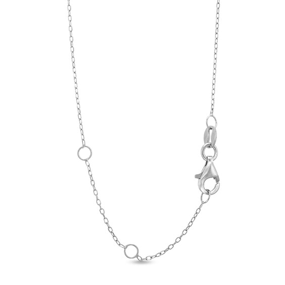 2 CT. T.w. Pear-Shaped and Round Certified Lab-Grown Diamond Toi et Moi Necklace in 14K White Gold (F/Vs2)