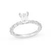 Thumbnail Image 1 of 1-1/2 CT. T.W. Certified Emerald-Cut Lab-Grown Diamond Engagement Ring in 14K White Gold (F/VS2)