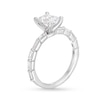 Thumbnail Image 3 of 1-1/2 CT. T.W. Certified Emerald-Cut Lab-Grown Diamond Engagement Ring in 14K White Gold (F/VS2)