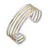 Thumbnail Image 2 of 1/2 CT. T.W. Lab-Grown Diamond Bangle Bracelet in Sterling Silver and 14K Gold Plate (F/SI2)