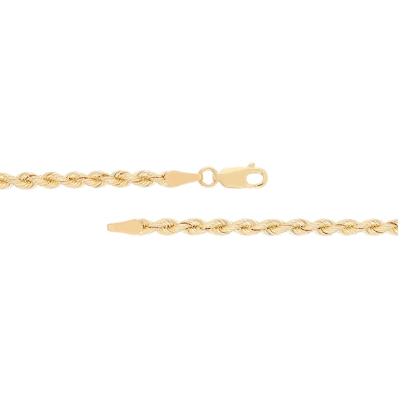 3.0mm Silk Ropeâ¢ Chain Necklace in Hollow 14K Gold - 20"