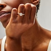 Thumbnail Image 2 of 1/2 CT. T.W. Diamond Double-Frame Vintage-Style Engagement Ring in 10K Gold