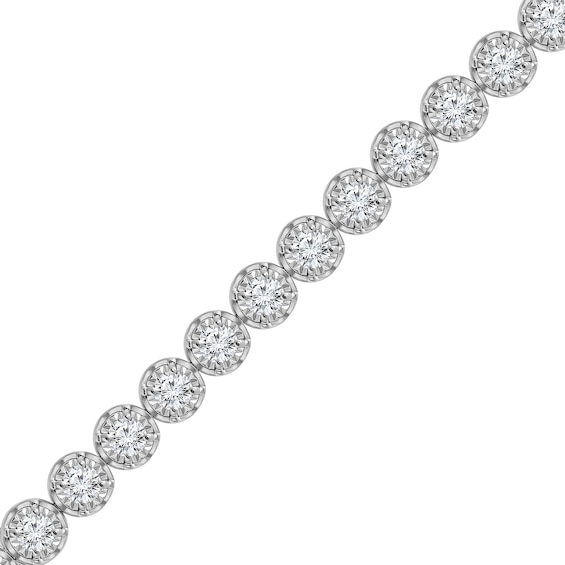 5 CT. T.w. Certified Lab-Grown Diamond Miracle Line Bracelet in 10K White Gold (I/Si2)