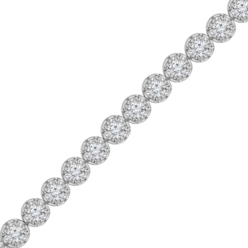 5 CT. T.W. Certified Lab-Created Diamond Miracle Line Bracelet in 10K White Gold (I/SI2)