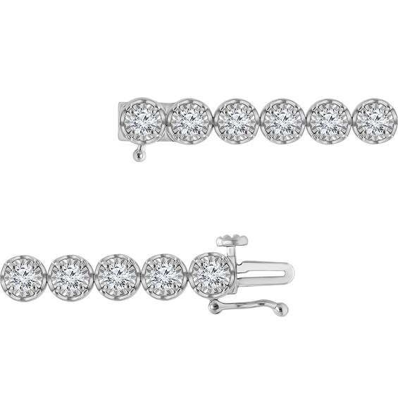 5 CT. T.w. Certified Lab-Grown Diamond Miracle Line Bracelet in 10K White Gold (I/Si2)