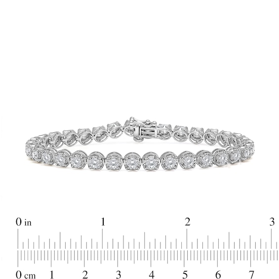 5 CT. T.w. Certified Lab-Grown Diamond Miracle Line Bracelet in 10K White Gold (I/Si2)