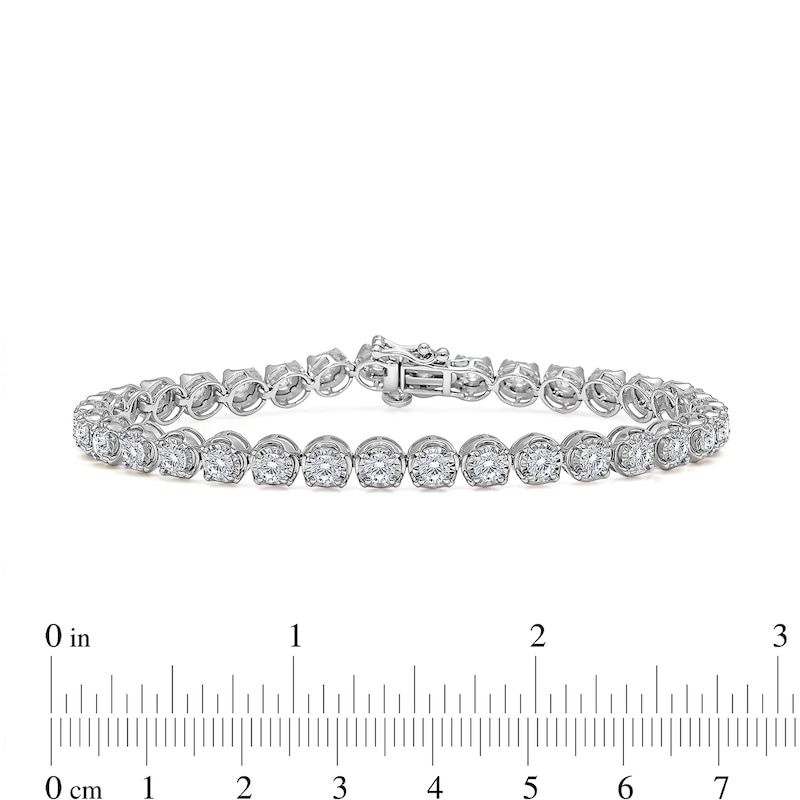 5 CT. T.W. Certified Lab-Created Diamond Miracle Line Bracelet in 10K White Gold (I/SI2)