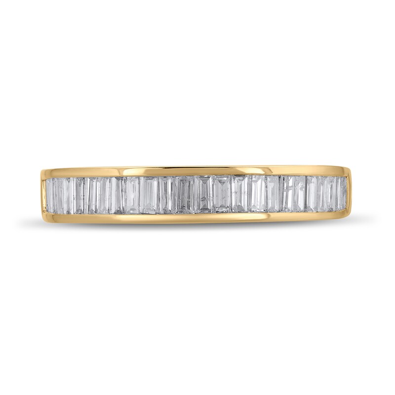 Main Image 5 of 1 CT. T.W. Lab-Grown Diamond Double-Sided Ring in Sterling Silver and 14K Gold Plate (F/SI2)