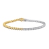 Thumbnail Image 2 of 2 CT. T.W. Lab-Grown Diamond Tennis Bracelet in Sterling Silver and 14K Gold Plate (F/SI2) - 7”