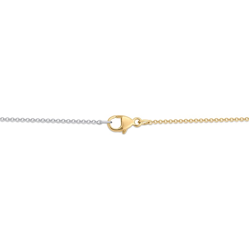 Main Image 3 of 1 CT. T.W. Lab-Grown Diamond Necklace in Sterling Silver and 14K Gold Plate (F/SI2) - 18”