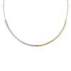 Thumbnail Image 4 of 1 CT. T.W. Lab-Grown Diamond Necklace in Sterling Silver and 14K Gold Plate (F/SI2) - 18”