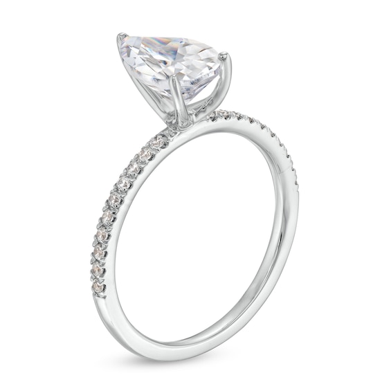 1-5/8 CT. T.w. Certified Pear-Shaped Lab-Grown Diamond Engagement Ring in 14K White Gold (F/Vs2)