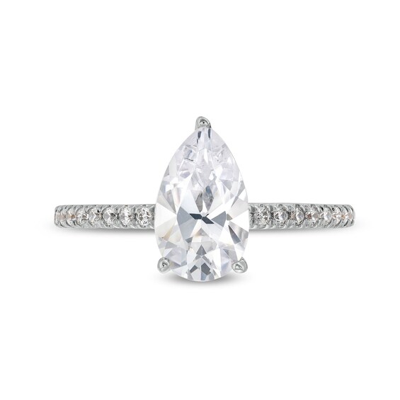 1-5/8 CT. T.w. Certified Pear-Shaped Lab-Grown Diamond Engagement Ring in 14K White Gold (F/Vs2)