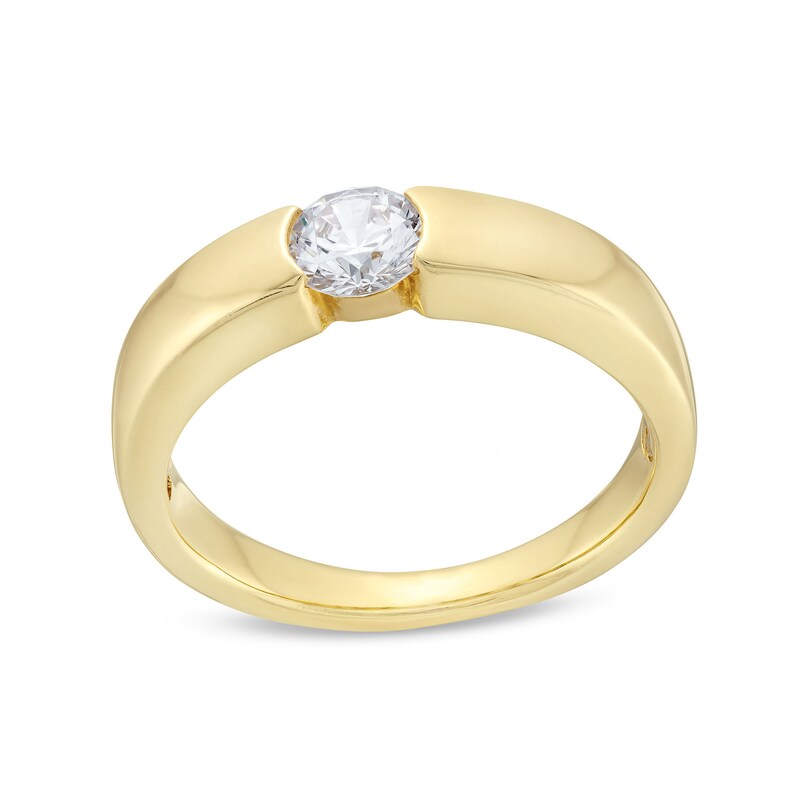 Main Image 1 of 1/2 CT. Diamond Solitaire Engagement Ring in 14K Gold