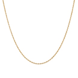 1.8mm Rope Chain Necklace in Semi-Solid 14K Gold - 18"