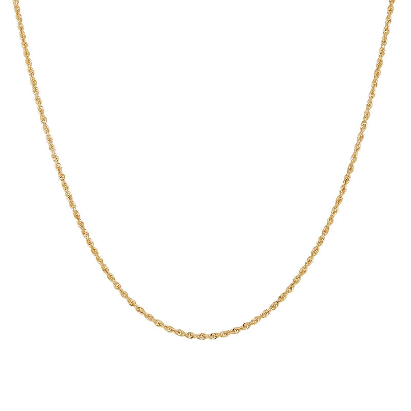 Main Image 1 of 1.8mm Rope Chain Necklace in Semi-Solid 14K Gold - 18"