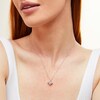 Thumbnail Image 2 of 1/2 CT. Certified Lab-Grown Diamond Solitaire Tilted Square Frame Pendant in 14K White Gold (F/SI2)