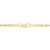 Thumbnail Image 3 of 2.4mm Rope Chain Necklace in Semi-Solid 14K Gold - 20"