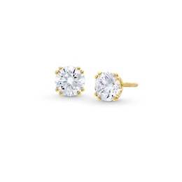 1 CT. T.W. Certified Lab-Created Diamond Solitaire Stud Earrings in 14K Gold (F/VS2)