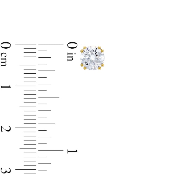 1 CT. T.w. Certified Lab-Grown Diamond Solitaire Stud Earrings in 14K Gold (F/Vs2)
