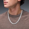 Thumbnail Image 2 of 5 CT. T.W. Diamond Cuban Curb Chain Necklace in Sterling Silver - 22"