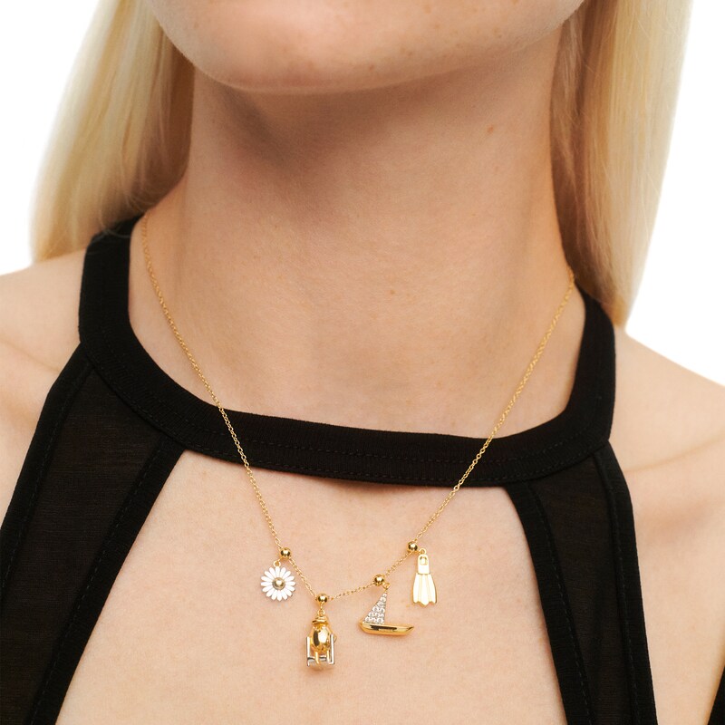 Main Image 2 of PDPAOLA™ at Zales Snorkel Fin Bead Charm in Sterling Silver with 18K Gold Plate