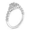 Thumbnail Image 3 of 3/4 CT. T.W. Emerald-Cut Diamond Frame Tri-Sides Vintage-Style Engagement Ring in 14K White Gold